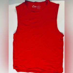 EUC ZYIA Red Women’s Split Muscle Tank Size M